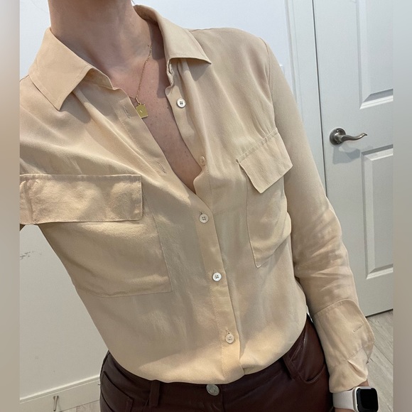 Babaton Silk Button Up Blouse - Picture 11 of 14